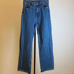 H&M &DENIM Ultra High Waist Wide Leg Jeans - Size 4